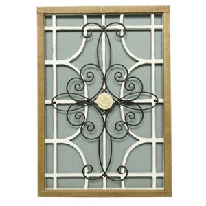 VIP Metal 20 in. Gray Scrollwork Wall Art - 1 of 2