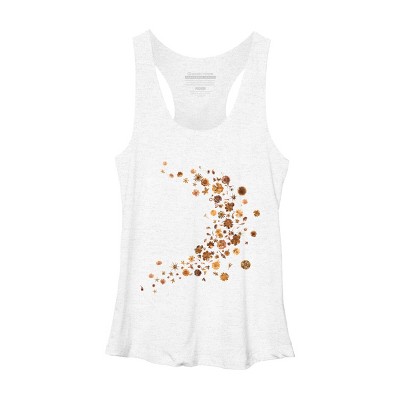 Women's Design By Humans Golden Flower Buds Breeze By designnatures Racerback Tank Top