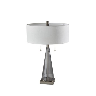 Laura Table Lamp Brushed Steel - Adesso