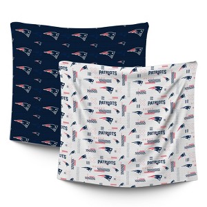 NFL New England Patriots Home & Away Baby Blanket - 2pk - 1 of 1