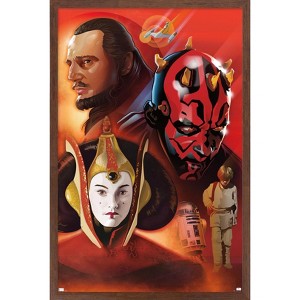 Trends International Star Wars: The Phantom Menace By Dorothea Taylor Framed Wall Poster Prints - 1 of 4
