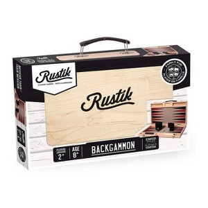 Rustik Deluxe Backgammon Wood Case BJR002352 Game - 1 of 1