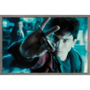 Trends International DC Comics Movie - Justice League - The Flash Batarang Catch Framed Wall Poster Prints - 1 of 4