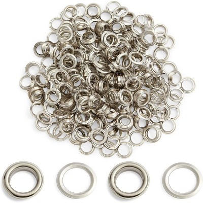 Bright Creations 300 Piece Silver Curtain Grommets, Metal Curtain Eyelet Rings, 0.8 in