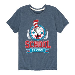Boys' - Dr. Seuss - Cat In The Hat School Is Cool Short Sleeve Graphic T-Shirt - 1 of 4
