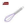 Unique Bargains Silicone Stainless Steel Non-Stick Coated Heat-Resistant Whisk 5 Pcs - 3 of 4