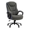 HomeRoots Set of Two Gray and Black Adjustable Height Swivel Rolling Executive Office Chairs - 4 of 4