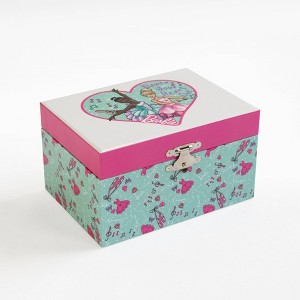 Mele & Co. Barbie Ballet Musical Ballerina Jewelry Box - Aqua Green - 1 of 4