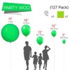 PartyWoo Balloons Green Matte Kelly 36 18 12 10 5 Inch 127 pcs - 2 of 4