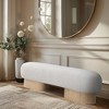 Meridian Furniture,Robertson Boucle Fabric Bench - 2 of 4