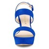 Allegra K Women's Slingback Platform Chunky High Heel Adjustable Buckle Strap Sandals - 2 of 4