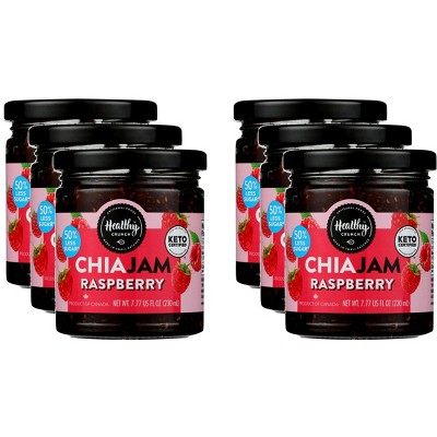 Healthy Crunch Raspberry Chia Jam - Case of 6 - 7.77 oz