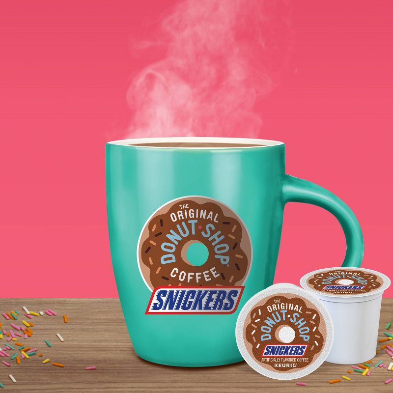 The Original Donut Shop Snickers Medium Roast Coffee Keurig - K-Cup Coffee Pods 24ct, 6 of 12