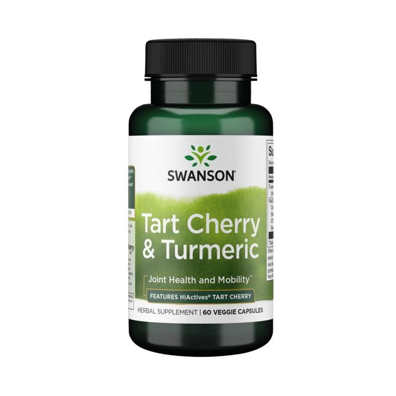 Swanson Herbal Supplements Hiactives Tart Cherry & Turmeric Veggie Capsule 60ct, 1 of 7