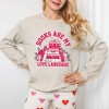 Simply Sage Market Women's Graphic Sweatshirt Books Are My Love Language Heart - 3 of 4