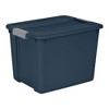 Sterilite 12 Gal Stackable Plastic Storage Tote Container w/ Lid, Blue (16 Pack) - 2 of 4