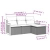 Garden Sofa Set Black, Blue vidaXL - 3 of 3