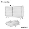 GDFStudio Peg Wood Bevel Design Drawer Dresser - 4 of 4