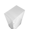 Vynxaria White Wooden 3-Door Storage Cabinet Large Capacity Multipurpose Utility Cabinet for Entryway Living Room Garage Hallway Bathroom - 3 of 4