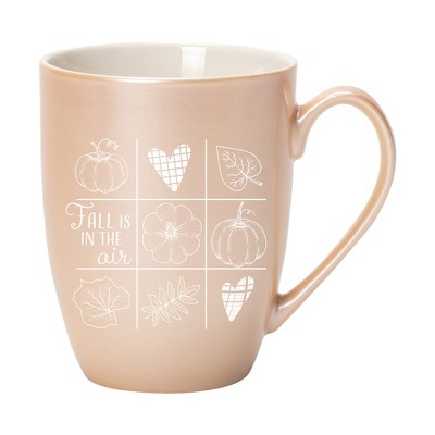 Elanze Designs Fall Is In The Air Precious Pearl 10 ounce New Bone China Coffee Cup Mug
