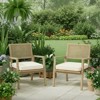 Aoodor Outdoor Dining Chair Cushions Set of 2, Waterproof Patio Furniture Seat Cushions, Outdoor Chair Pads with Ties - 2 of 4
