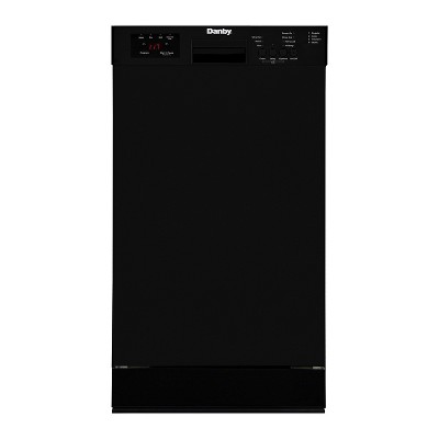 Danby 18" Wide Built-in Dishwasher in Black DDW18D1EB