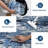 Modern Abstract Area Rug Machine Washable Non-Slip Stain-Resistant  Capert Perfect for Living Room Bedroom Kitchen Dining Room Bathroom - 4 of 4