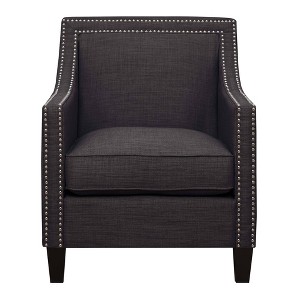 Emery Chair & Ottoman Charcoal - Picket House Furnishings, Grey