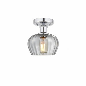 Fenton - 1 Light Semi-Flush Mount In Industrial Style-8.25 Inches Tall and 6.5 Inches Wide - 1 of 1