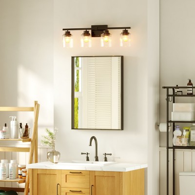 Rectangular Aluminum Framed Wall Bathroom Vanity Mirror