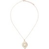 Pavilion Gift Company - Rose Gold Lace Leaf - Mother of Pearl Necklace - Necklaces - 3 of 4