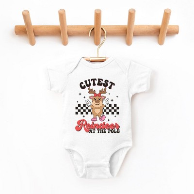 The Juniper Shop Cutest Reindeer At The Pole Baby Bodysuit