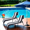 Cabana Striped Cotton Standard Size Towel/ Chaise Lounge Chair Cover by Blue Nile Mills - 2 of 4