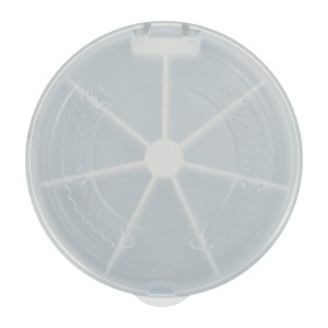 Unique Bargains 7 Grid Round Pill Case 1 Pc - 1 of 4