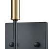 Elk Home Livingston 1 - Light Vanity in  Matte Black/Satin Brass - 3 of 4