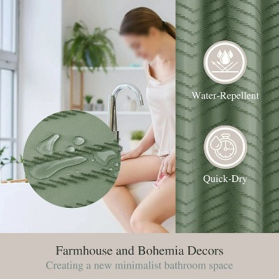 LunaLulinlk Green Shower Curtains
