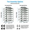 NicBex 82.00" 6-Tier Bookshelf with Adjustable Shelves & Wheels Bookcases for Living Room Home Office - 4 of 4