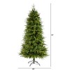 Nearly Natural 6-ft Vancouver Fir Natural Look Artificial Christmas Tree with 350 Clear LED Lights and 1870 Bendable Branches - 2 of 4
