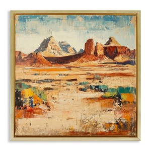 Stupell Industries Wild West Desert Impression Floating Frame Canvas Art - 1 of 4