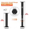 Aoibox Adjustable Bed Center Support Legs 10-17 Inch Heavy Duty Metal Furniture Legs for Frame Sofa Table Cabinet 4 Pack - 2 of 4