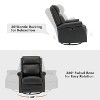 Irene 30.5" Wide Genuine Leather Manual Recliner with Rolled Arms Set of 2| ARTFUL LIVING DESIGN - 4 of 4