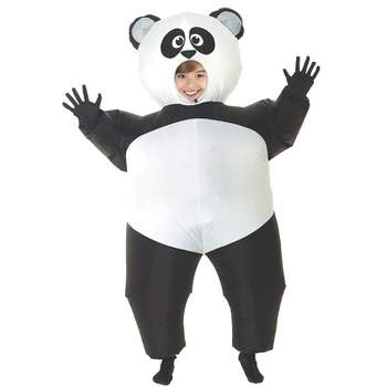 Studio Halloween Kids' Inflatable Panda Costume - One Size Fits Most - Black