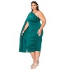 L I V D Women's Spade One Shoulder Cape Dress - 2 of 3