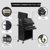 Lirago 8 Drawer Large Capacity Rolling Tool Chest and Cabinet Black Detachable Tool Storage with Wheels and Lock for Workshop Garage - 3 of 4