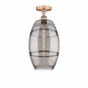 Vaz - 1 Light Semi-Flush Mount In Industrial Style-18.63 Inches Tall and 10 Inches Wide - 1 of 1