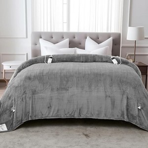 BAFODE Heated Blanket, Electric Blanket Queen Size with Dual Control 84" x 92", Soft Flannel Heating Blanket with 5-Position Timer &10 Heating Levels - 1 of 1