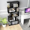 VYNXARIA Black 5-Tier Bookshelf with Ample Storage and Versatile Design - 4 of 4