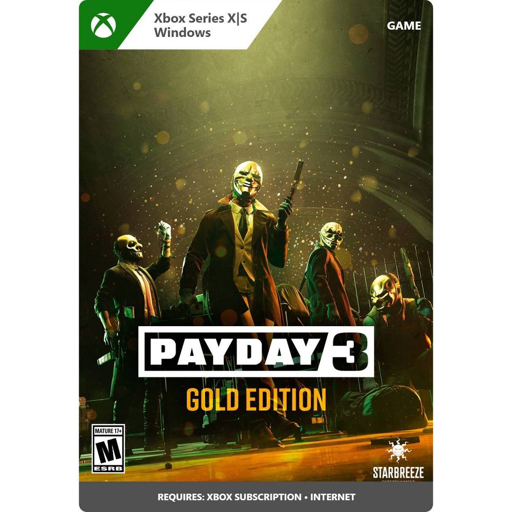 Photos - Game Microsoft PAYDAY 3 Gold Edition - Xbox Series X|S/PC  (Digital)