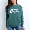 Simply Sage Market Women's In My Teacher Era Long Sleeve Garment Dyed Tee - 2 of 3