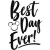 Girl's Disney Mickey Mouse Best Day Ever T-Shirt - 2 of 4